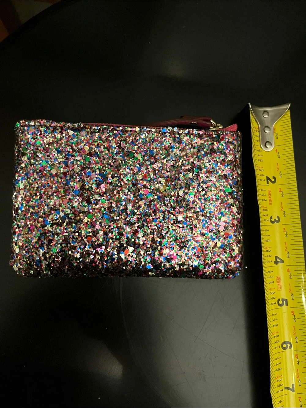 kate spade Multicolor Glitter Zip Pouch